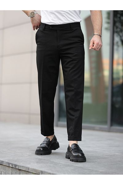BASEL.CO Men's Premium Double Leg Waist Supported Fabric Pants