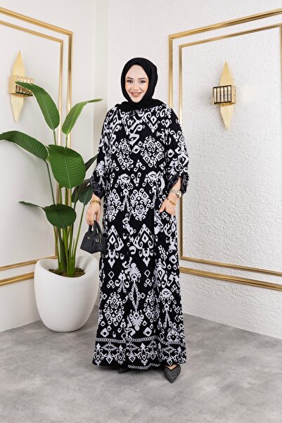 Sfg Life Moda Kadın Hakim Yaka Ve Önü Düğmeli Yandan Cep Detaylı İle Desenli ...