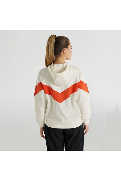 hummel Γυναικείο μπουφάν με κουκούλα εκρού Pura