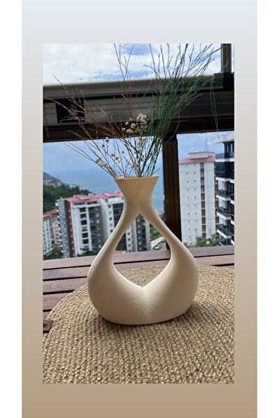 Home Krem Renk Çok Şık Vazo