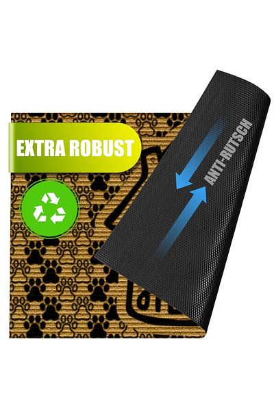 Decovetro Decovetro® Fußmattenteppich außen | 60x40 cm | Türmatte außen aus 100% Polyester