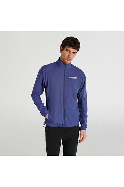 hummel Ανδρικό μωβ μπουφάν με γιακά Harry
