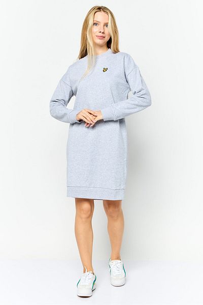 Lyle & Scott Women Brand Logo Mini Dress, Grey
