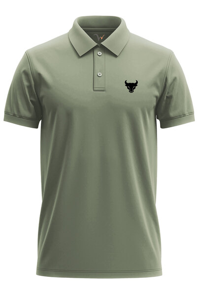 WİDİ Boğa Štampano Minimalistički stilski dizajn 100% pamuk Regular Fit polo ...