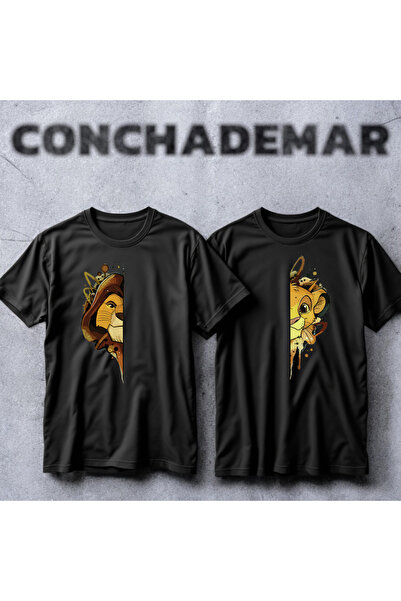 Vordevia Aslan Kral Sevgili Kombini Tişört Yüksek Kalite