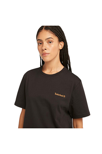 Timberland Small Linear Logo Print Tee Black Men's T-shirt