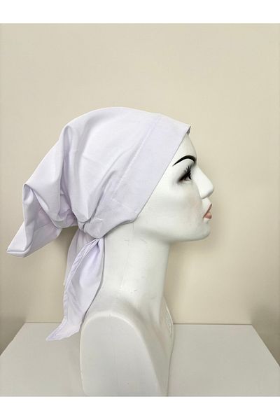 ADALILAR TEKSTİL Spital Work Bonnet Cook Cap Hat Bandana (ALB)