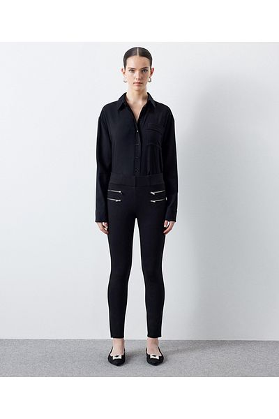 İpekyol Leggings mit Metallreißverschluss