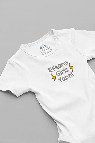 Overoz 100% Organic Cotton Baby Body - Legendary Introduction 5904-B