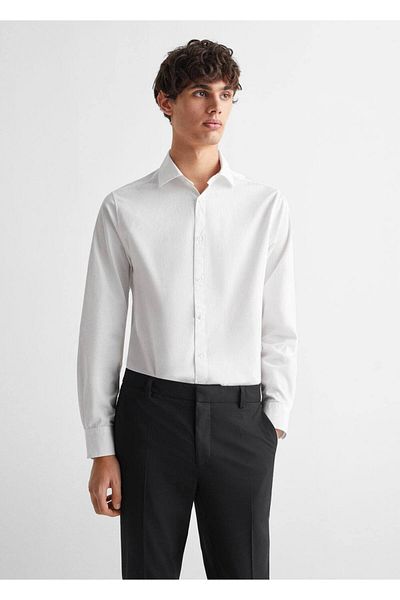 Mango Teen Βαμβακερό πουκάμισο Oxford