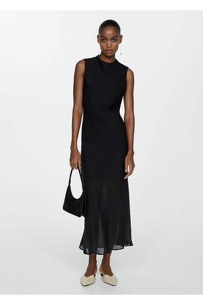 MANGO Woman Lyocell Midi Dress