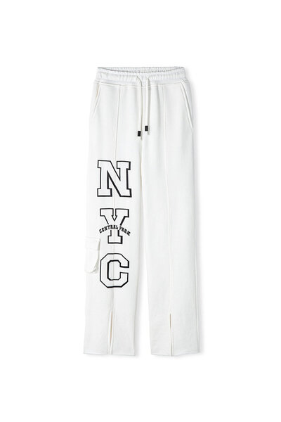 Twist Comfortable Cut Artwork Trousers