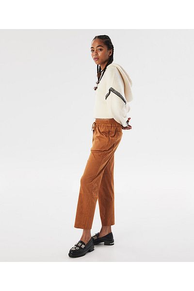 Twist Suede Look Comfortable Cut Trousers