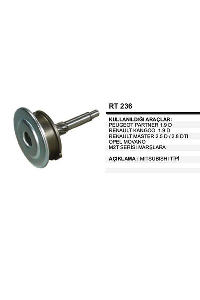 REMARK Hyundai-Mitsubishi-Opel-Peugeot-Renault (Planet) Starter Reducer Gear Shaft