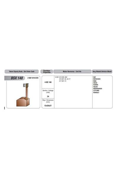 ylz Schunk 24v Starter Charcoal Bosch Type (SINGLE CABLE) Alfkb (4 AD)