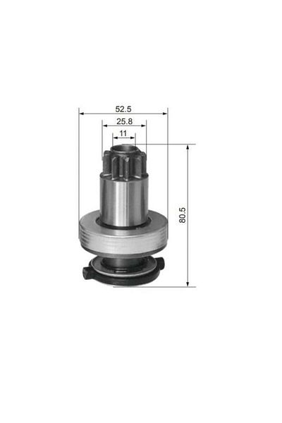 Cargo Starter Gear 9 Teeth Reverse (16 CHANNEL) Audi-seat-skoda-vw
