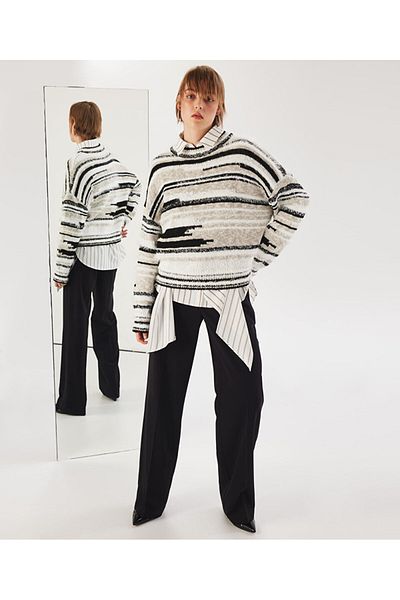 Twist Oversize Jacquard Sweater