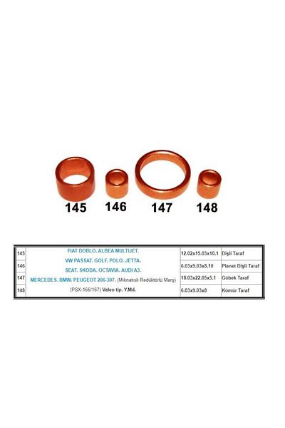 GOVA Valeo Starter Bushing Type for - Audi A3-Fiat Albea/Doblo-VW Passat/Polo/Golf/Jetta-Seat-Skoda (4 AD)