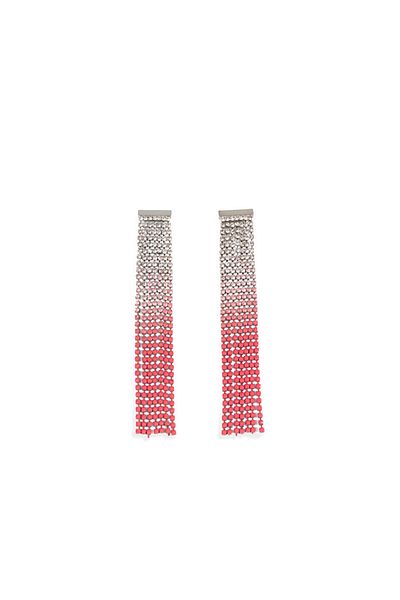 Twist Shiny Earrings with Stone Detail