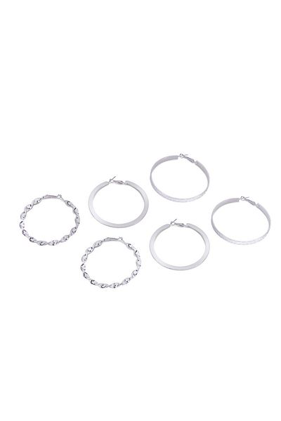 Twist Hoop Earring Set