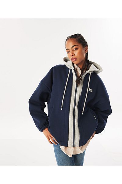 Twist Color Blocked Oversize Sweatshirt