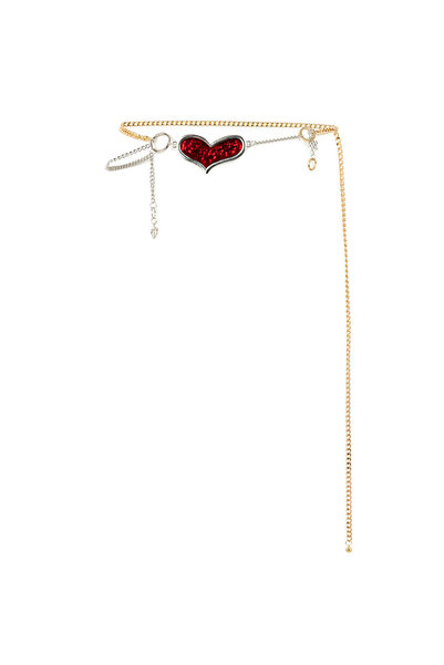 Twist Heart Figured Metal Belt