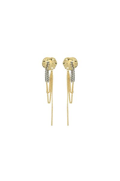 Twist Metal Dangle Earrings