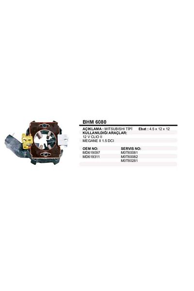 Win Win Mitsubishi Type Pls Starter Charcoal Seat for Renault Clio/Megane 1.5 Dci