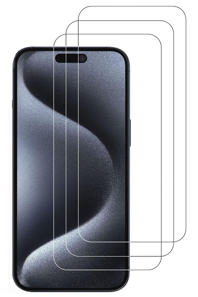 Evax 3'lü Paket Iphone 15 Pro Max Uyumlu Temperli Hd Cam Ekran Koruyucu Kırıl...