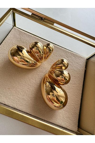 MODA Butterfly Gold Combination Earrings