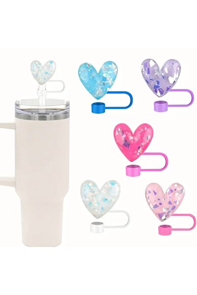 arredamento 1 Adet 10mm için Pipet Tıpası Kalpli Renkli Pipet Kapağı Quencher...