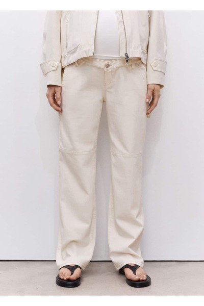 MANGO Woman Wideleg Pregnant Jeans