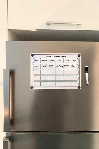 caps Doctor Appointment Tracker - Refrigerator Top Magnet Planner, for Mhrs and Hospital