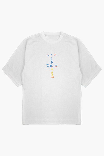 modaberry Tricou supradimensionat alb Cactus Jack Minimal