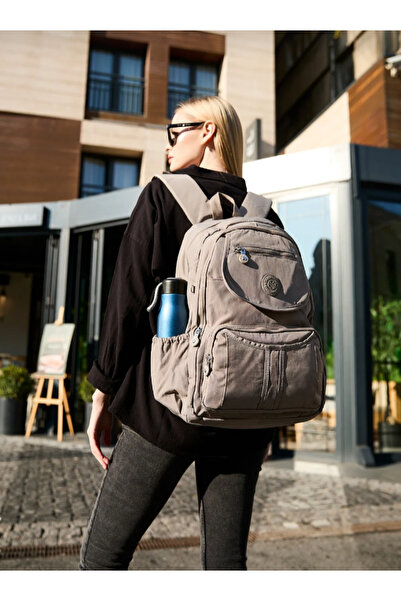 eflanmoda Geantă de școală și călătorie cu mai multe compartimente sanmorris