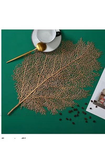 co arma Beautiful leaf design placemat