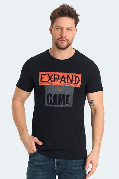 Slazenger Ανδρικό μαύρο μπλουζάκι RAVA