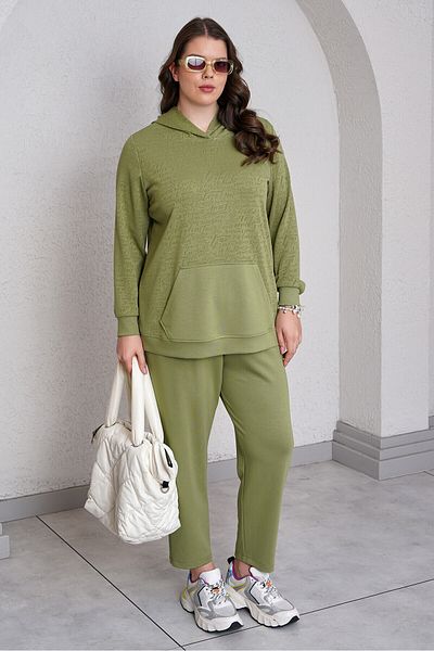 Büyük Moda МОДАЛЕН АНТУЧЕН КОСТЮМ С ИЗПИСАНИ ДЕТАЙЛИ
