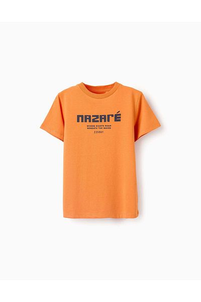 Ziddy Cotton T-shirt for Boys 'Nazaré', Orange