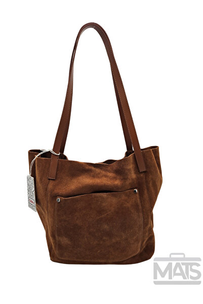 DSN Hakiki Deri Taba Salaş Büyük Omuz Çantası