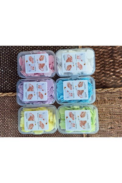 EMPA A V M 2 Packs of 100 Blue Color Small Bag Size Star Hand Soap