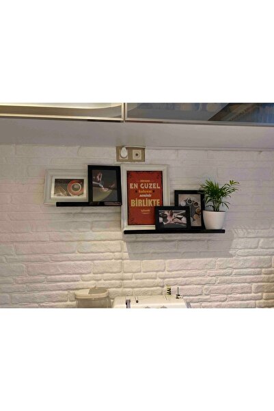 Trend Pleksi Siyah Pleksi 2'li Duvar Raf Takımı