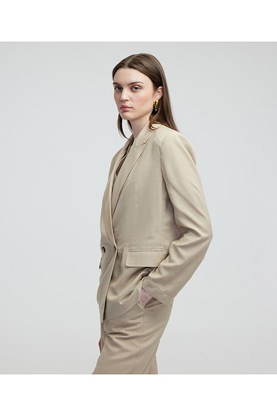 MISS IPEKYOL Λινό Blazer - Μικτό σχέδιο