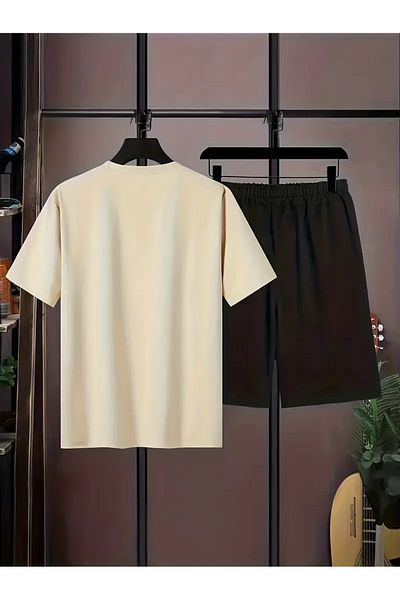 PENTHİLUS Boys 2 Piece Sets Logo Printed Short Sleeve Comfy T-Shirt Shorts Set Summer Outfits Great