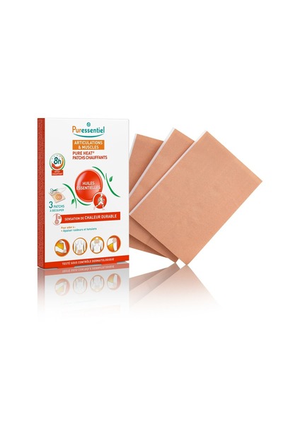 Puressentiel لاصقات التدفئة للعضلات والمفاصل - تهدئة التوتر العضلي والمفاصل ا...