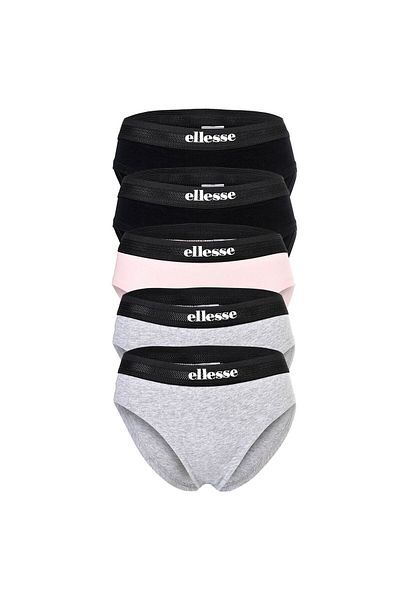 Ellesse Mädchen Slips, 5er Pack - GRACIE, Unterwäsche, Logo,  Baumwolle