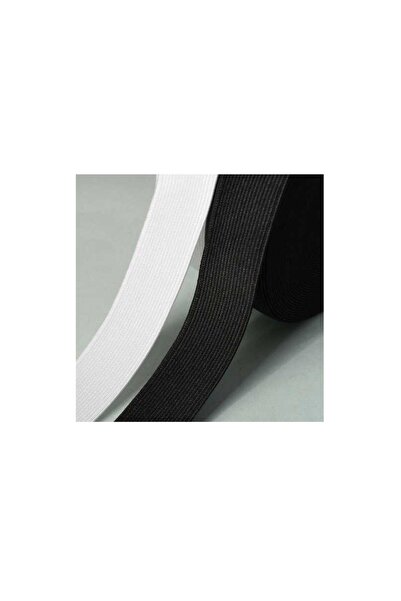 fema aksesuar Woven Flat Rubber White 2 cm (Waist, Arm, Leg) (10 Mt)