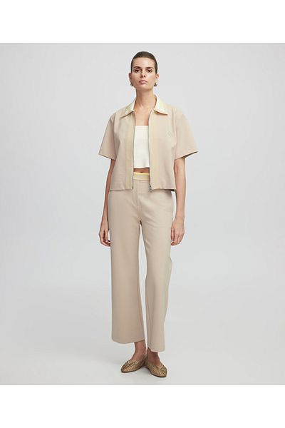 İpekyol Fabric Mix Zipper Shirt