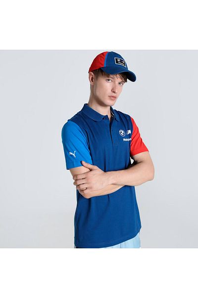 Puma Ανδρικό μπλουζάκι μπλε Bmw Mms Ess Polo Polo 621312 -04