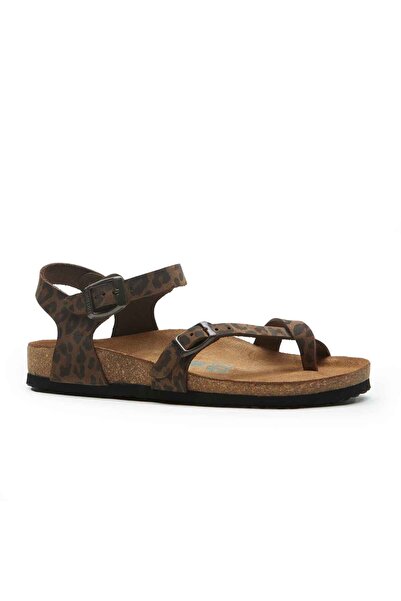 Comfortfüsse غابرييلا - صندل جلدي (جلد بطبعة جلد الفهد)